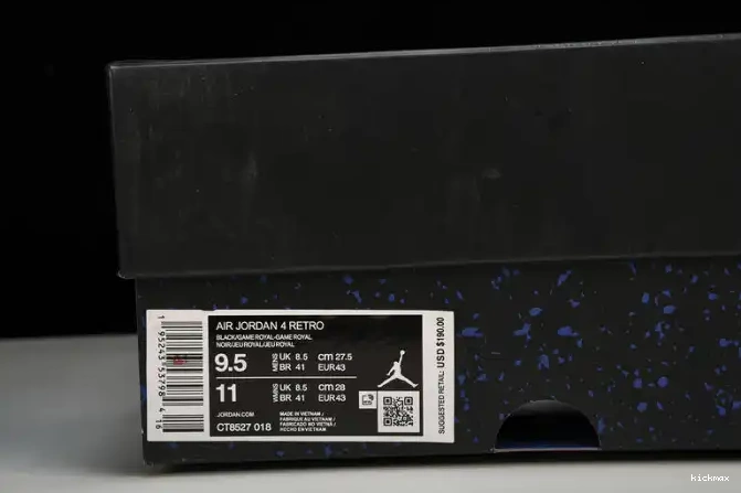 Cheap MAX CT8527-018 Jordan Game Royal Retro Black 4 0516